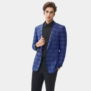Anzug Fur Manner Checked Suit Jacket for Men Madras Polyester Viscose Suiting Fabric Mtm Suit Manufacturer Tux Men’s Suits