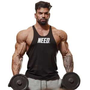 Aoyema Men’s Sport Wear Gym Workout Clothes Fitness Custom Tank Top Men Gym Activewear Men’s Vests