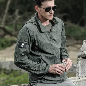 Archon Tactical Skin Clothing Outdoor Sun Protection Clothing Men’s Ultra-thin Breathable Waterproof Coat Quick-drying
