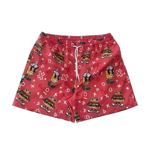 Athletic Men’s Plus Size Beach Swim Trunks Breathable Mesh Lining 100% Polyester Drawstring Closure for Swimming Surfing
