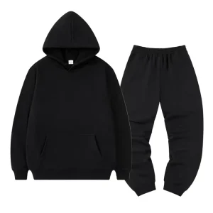 Autumn Casual Men’s Hoodie Sweatshirt Set 100% Cotton Hip Hop Style High Street Fashion Printed Knitted Design