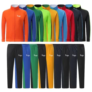 Autumn Fitness Workout Sports Breathable Stand up Zipper Jacket Sweatpants 2 Pieces Running Jogging Sweatsuits Men’s Tracksuits