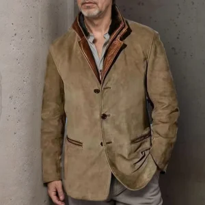 Autumn Men Fashion Retro Jacket Men’s Casual Coat Multiple buttons Coat Jackets