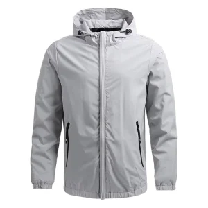Autumn Men’s Casual Loose Thin Jackets Trendy High end Hooded Jackets Accept Custom Logo