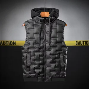 Autumn Winter Men’s Outer Wear Casual Sleeveless Thick Warm Trendy Anti-Pilling 915 Cotton Canvas Vest