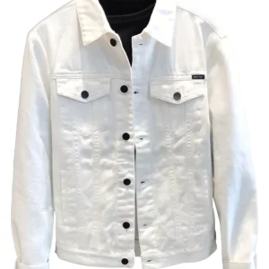 Autumn Winter Outdoor Men’s Slim Patchwork Jacket Vintage Styled Denim with Button Decoration Black Knitted Coat