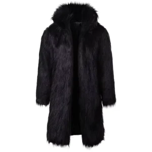 Autumn and Winter Men’s Coat Fashion Personality Hip Hop Long Fabric Coat OEM