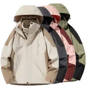 Autumn and Winter Windproof Waterproof Mountaineering Clothing Jacket Men’s and Women’s Same Coat Workwear
