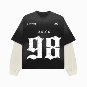 BINBEIER Custom Men’s Tshirt Cotton Jersey Vintage Sun Fade Longsleeve Shirt Double Layer Thermal T Shirt for Men Supplier