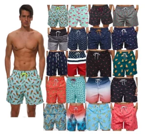 BSCI Men’s Swim Trunks Beach Shorts Custom Board Shorts Summer Sustainable Swimwear OEM Waterproof Quick Dry Sublimation factory
