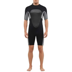 Back Zip Printed 2mm High Quality Neoprene Men’s Swimwear Diving Wetsuit Spring Shorty Suit Anti-Bacterial Surfing Wetsuit