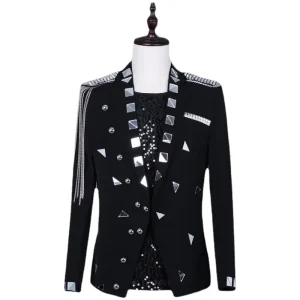 Banquet Carnival Wedding Costume Prince Bridegroom Men Blazer Suits Men’s Slim Suit Dress Studio Wedding Dress Coat Plus Size