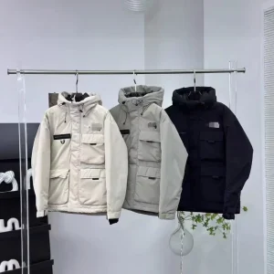 Beijia Slim Workwear Down Jacket Men’s & Women’s Winter Thick Zipper Hooded Warm Cold resistant Wind proof Drum Packaging