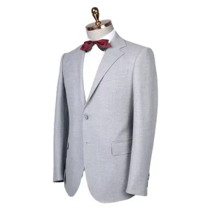 Bespoke High Quality Classic Woolen Men’s Business Suits Handmade Wedding Suit Pants with Zipper Closure Plus Size for Adults
