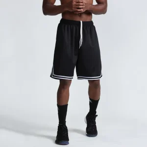 Best-selling Summer Men’s Woven Knee Sports Shorts Quick Dry Breathable Basketball Outdoor Casual Running Fitness Training