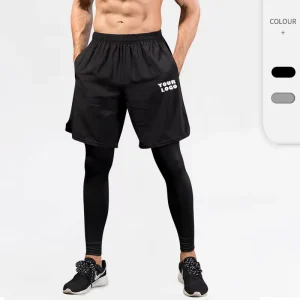 Blank 3D Men’s Compression Fitness Shorts Pants Basketball Base Layer Skin Tights Ball Sports Running Gym Shorts