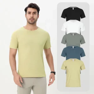 Blank Crewneck Sweatshirt Men’s Essentials Training T-Shirt Sports Clothes Fitness Men Running Wear Activewear Gym Shirts