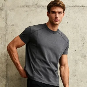 Blank Cropped T Shirt For Men Custom Logo Printed Cooling Quick Dry Oversized Sports Gym T Shirt
