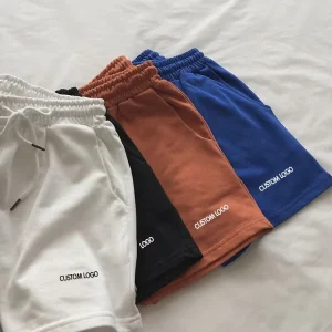 Blank Essential Basketball Summer Sport Shorts Men French Terry Fitness Running Breathable Custom Shorts Sweat Cotton Shorts