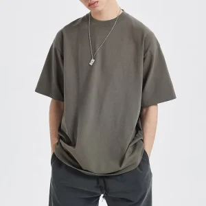 Blank Oversized Tshirt Drop Shoulder Design Plain T Shirt Custom Printing Men’s T Shirts