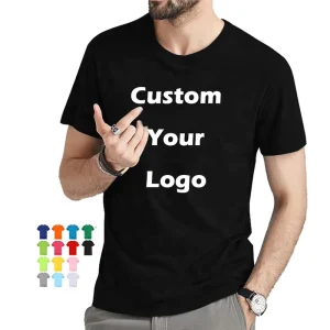 Blank Plain T Shirt Custom Silk Screen Print Digital Logo Brand Polyester Cotton Tshirt Plus Size Men T-shirt For Men