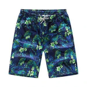 Boardshorts Sublimation Men’s Casual Floral Beach Wear Quick Dry Mid Drawstring Printed Swim Trunks