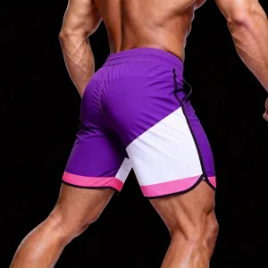 Bodybuilding Beach Shorts Mens Gym Training Swimwear Fitness Workout Quick Dry Athletic Shorts