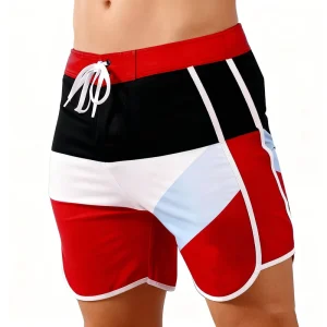 Bodybuilding Competition Swimwear Mens Physique Boardshorts Posing Shorts Gym Beach Wear