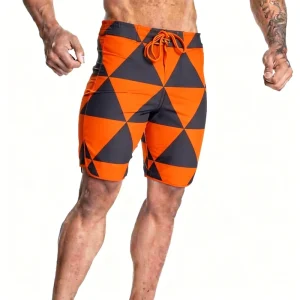 Bodybuilding Training Beach Shorts Mens Fitness Gym Swimwear Quick Dry Workout Athletic Shorts