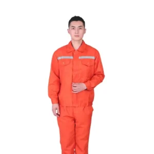Breathable Acidproof Labor Protective Clothing Silk Screen Printed Wear-resistant Repair Men’s Custom Work Clothes Set OEM