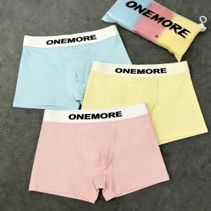Breathable Cotton Men’s Boxer Briefs Low MOQ Custom Logo & Multi Color Options with Customized Packaging
