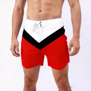 Breathable Gym Training Shorts Mens Fitness Workout Beach Shorts Bodybuilding Athletic Swimwear