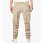 Breathable Lightweight Streetwear Trousers Mid Dark for Outdoor Use Men’s Casual 100% Cotton Cargo Pants