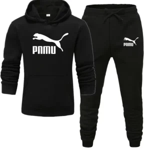 Breathable Men’s Casual Sports Hoodie Sweatshirt Set Autumn 720g Polyester Cotton Heat-Transfer Printed