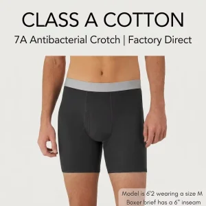 Breathable Men’s Thong Underwear Zipper Fly Knee Length Waterproof Anti-Wrinkle Casual Mid Waist 100% Cotton