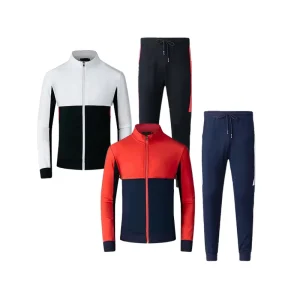 Breathable Printed Full Zip Unisex Hoodies & Sweatshirts Custom Flexible Joggers Set Tracksuits