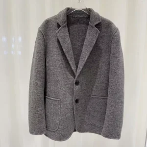 Business Men Sheep Wool 70% Suit Jacket Soft Winter Long Sleeve Short Blazer Coat for Male