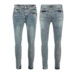 Business Trousers for Men Korean Casual Baggy Pants Vintage Dark Denim Jeans