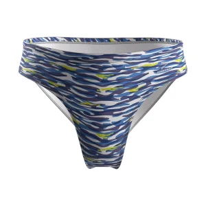 Camo Pattern Men’s Printed Swim Briefs Pool Swimwear with Drawstring Stretch Chlorine Resistant