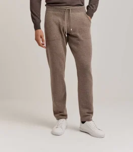 Cashmere Knit Pants Baggy Men Plain Dyed Men cashmere pants