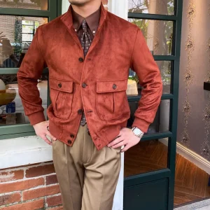 Casual Collar Jacket in Autumn and Winter Men’s commuter Slim Fit Jacket
