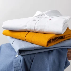 Casual Men’s Shirt Solid Shirts 100% Cotton Breathable Long Sleeve Shirts for Men Accept OEM