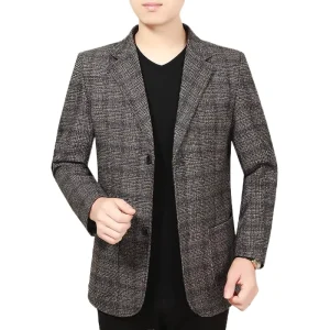 Casual Men’s Slim Fit Suit Blazer Jacket Single Breasted Blazer for Men’s Coat