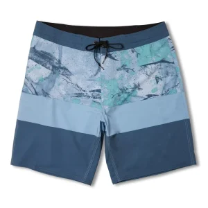 Casual Quick Dry Man Offshore Angling Fish Men’S Swim Custom Logo Blue Camo Fishing Men Shirt and Shorts Beach Wear