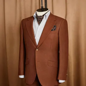 Casual Wool Blazer Men’s Suit Vintage Inspired Business Suit Pants Groom Best Man Costumes Pour Hommes De