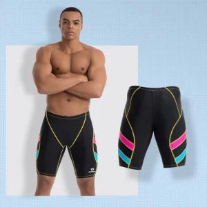 China Factory Low MOQ Custom LOGO Men Swim Trunks Mens Shorts Polyester Trunks Men’s Beachwear Swimwear Competition Swim Jammer