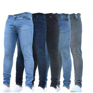 Classic Casual Slim Fit Elastic and Fashionable Men’s Denim Pants Random Shipment of Styles for Men’s Denim Pants