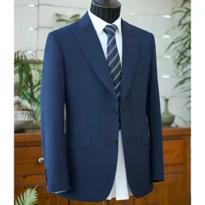 Classic Men’s Suit Set Formal Men’s Suit with Trousers 50% Wool
