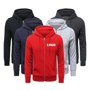 Clothing Manufacturers OEM Men’s Sweatshirts, Blank Hoodies, Unisex Custom Oversize Zip Up Hoodie