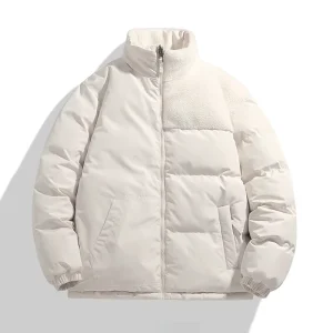 Coats for Men Winter Custom Logo Warm Padded Coat Stylish Reversible Overcoat